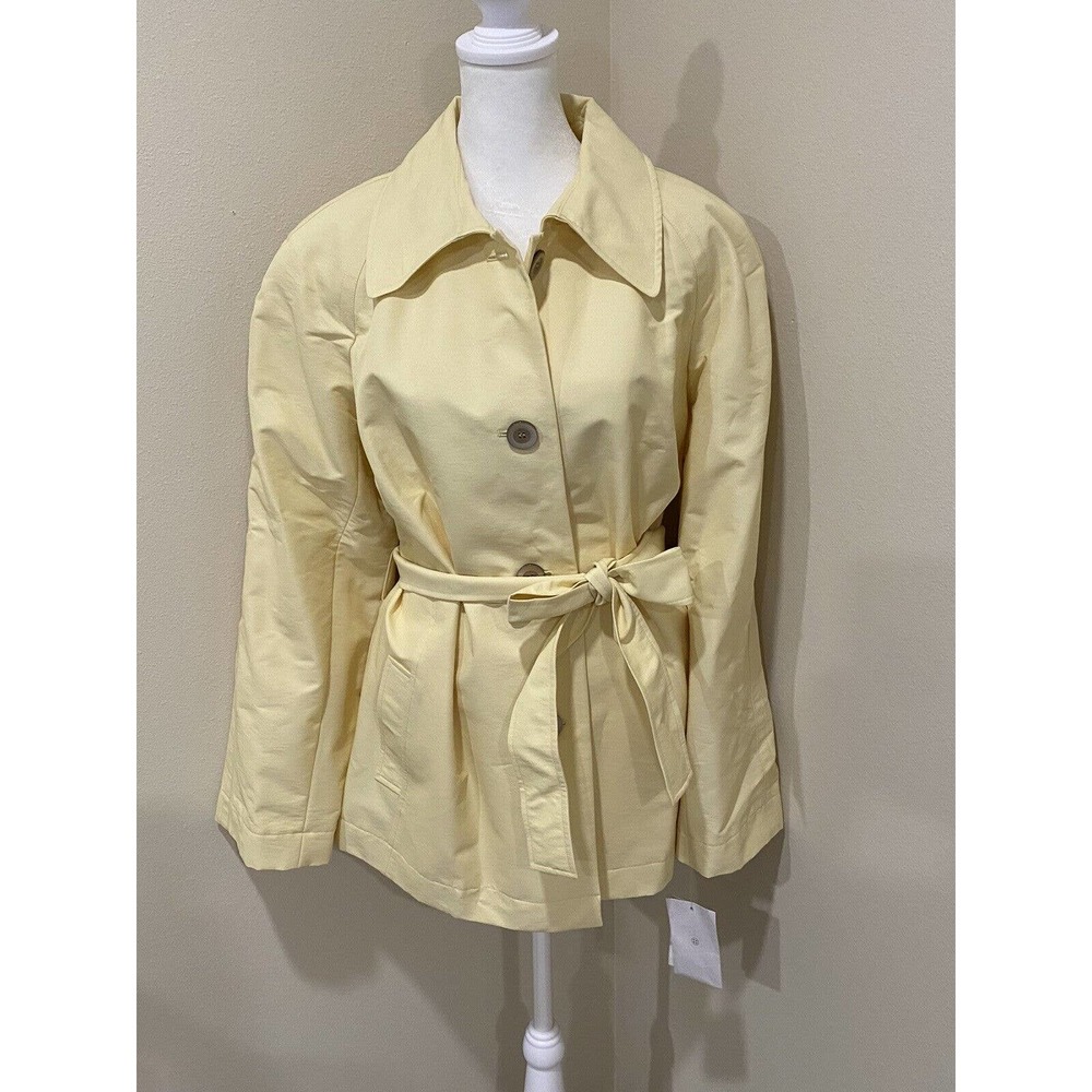Evan Picone coat 1X Light Yellow Belted Jacket NWT